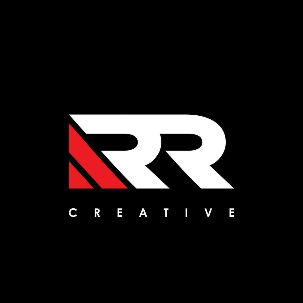 rr lettre initiale logo conception modèle vecteur illustration