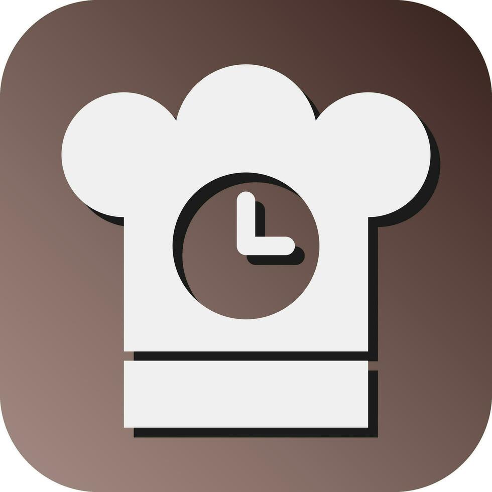 cuisine minuteur vecteur glyphe pente Contexte icône pour personnel et commercial utiliser.