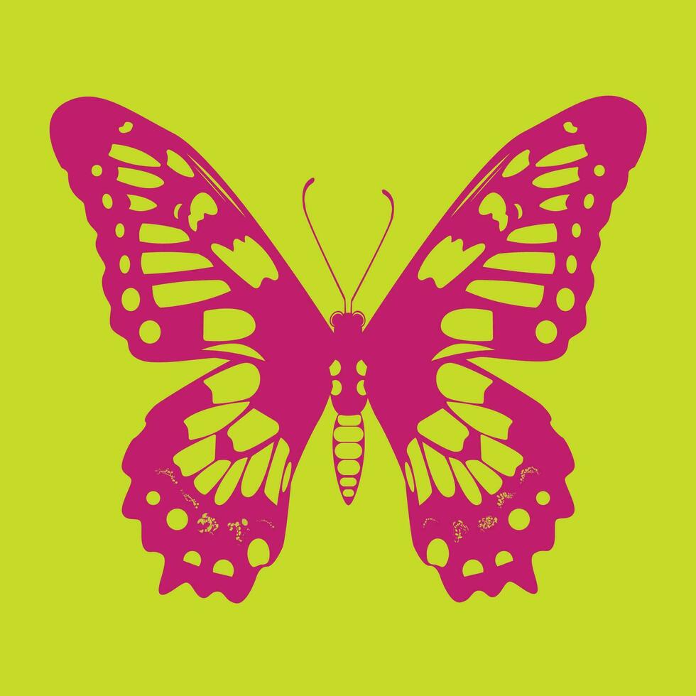 machaon papillon bichromie vecteur
