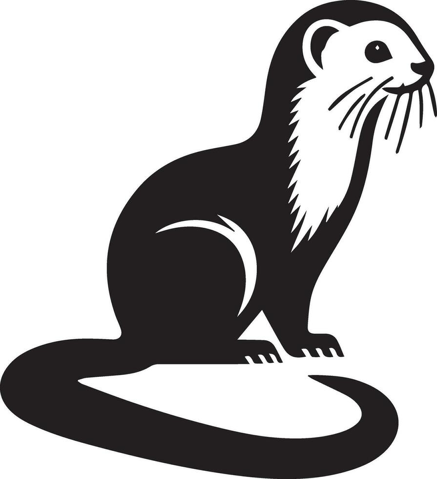 furet vecteur silhouette