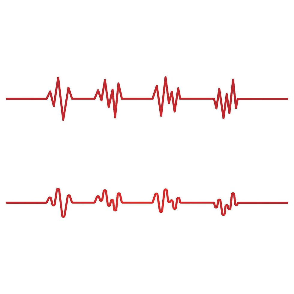 pouls de battement de coeur médical de santé vecteur