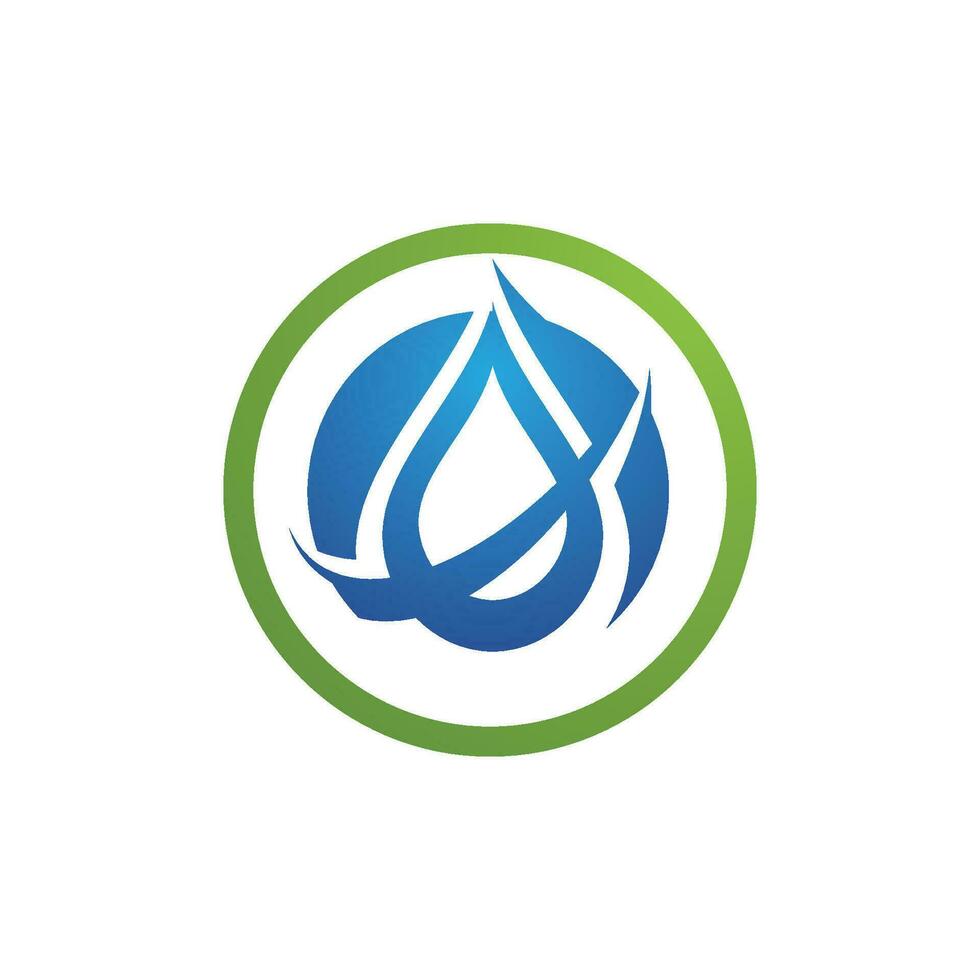 modèle de logo de goutte d'eau vecteur