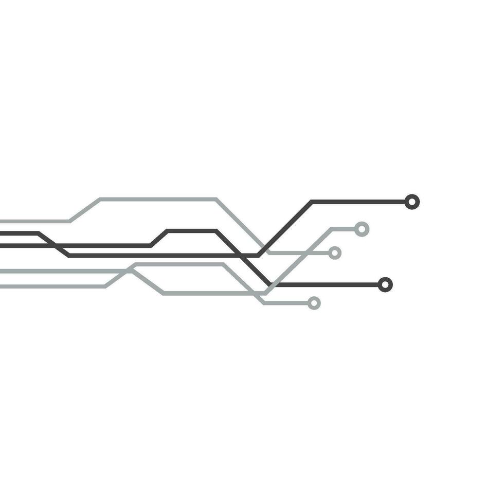 vecteur de modèle de logo de circuit