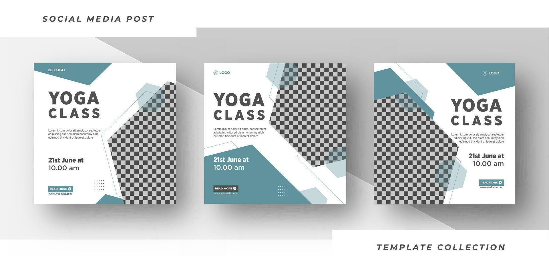 moderne yoga classe bannière modèle pour méditation social médias Publier yoga journée ou yoga classe promotion. pro vecteur