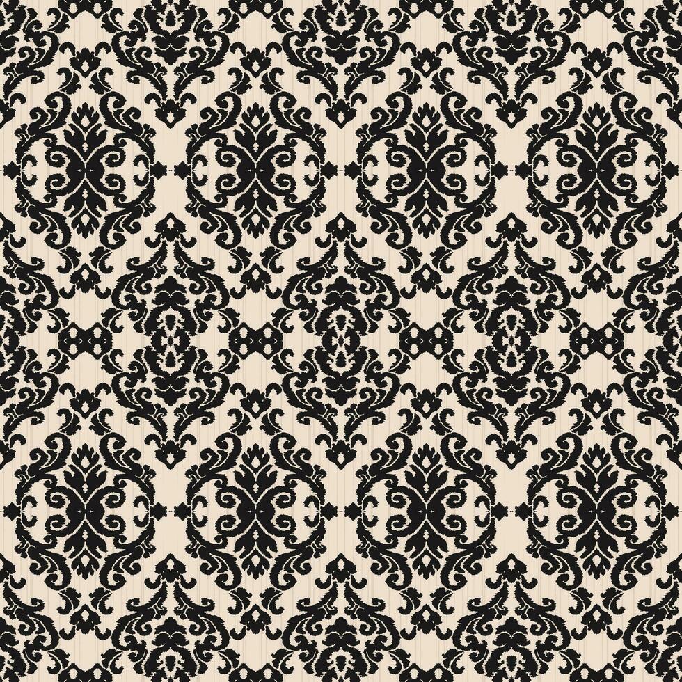 floral ancien sans couture modèle pour rétro fonds d'écran. enchanté ancien fleurs. les arts et artisanat mouvement inspiré. conception pour emballage papier, fond d'écran, tissus et mode vêtements. ikat modèle. vecteur