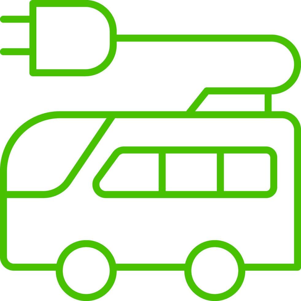 éco autobus transport ligne icône symbole illustration vecteur