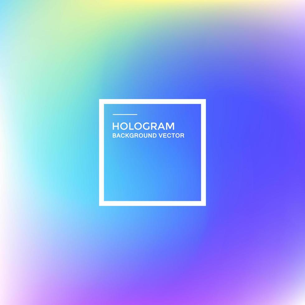 fond de vecteur de dégradé d'hologramme, motif d'hologramme