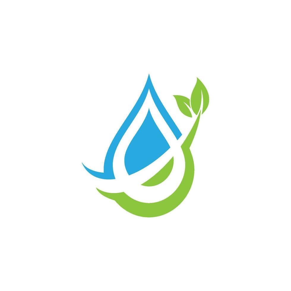 modèle de logo de goutte d'eau vecteur