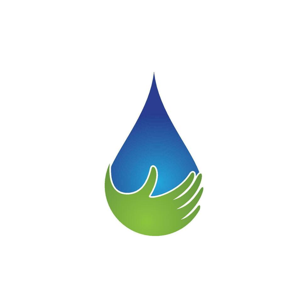 modèle de logo de goutte d'eau vecteur