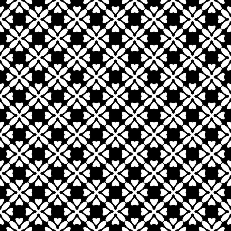 motif abstrait sans couture noir et blanc. arrière-plan et toile de fond. conception ornementale en niveaux de gris. vecteur