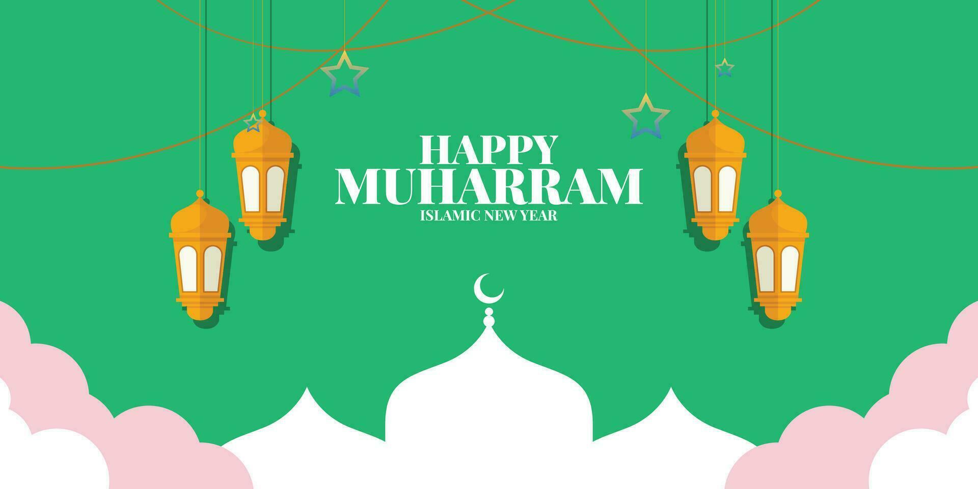 muharram mubarak saint mois hijri islamique Nouveau année hijri 1444 Vendredi juillet 29 hijri dérivé de hijra sens migration départ point de islamique calendrier est migration de prophète Mohammed de Mecque vecteur