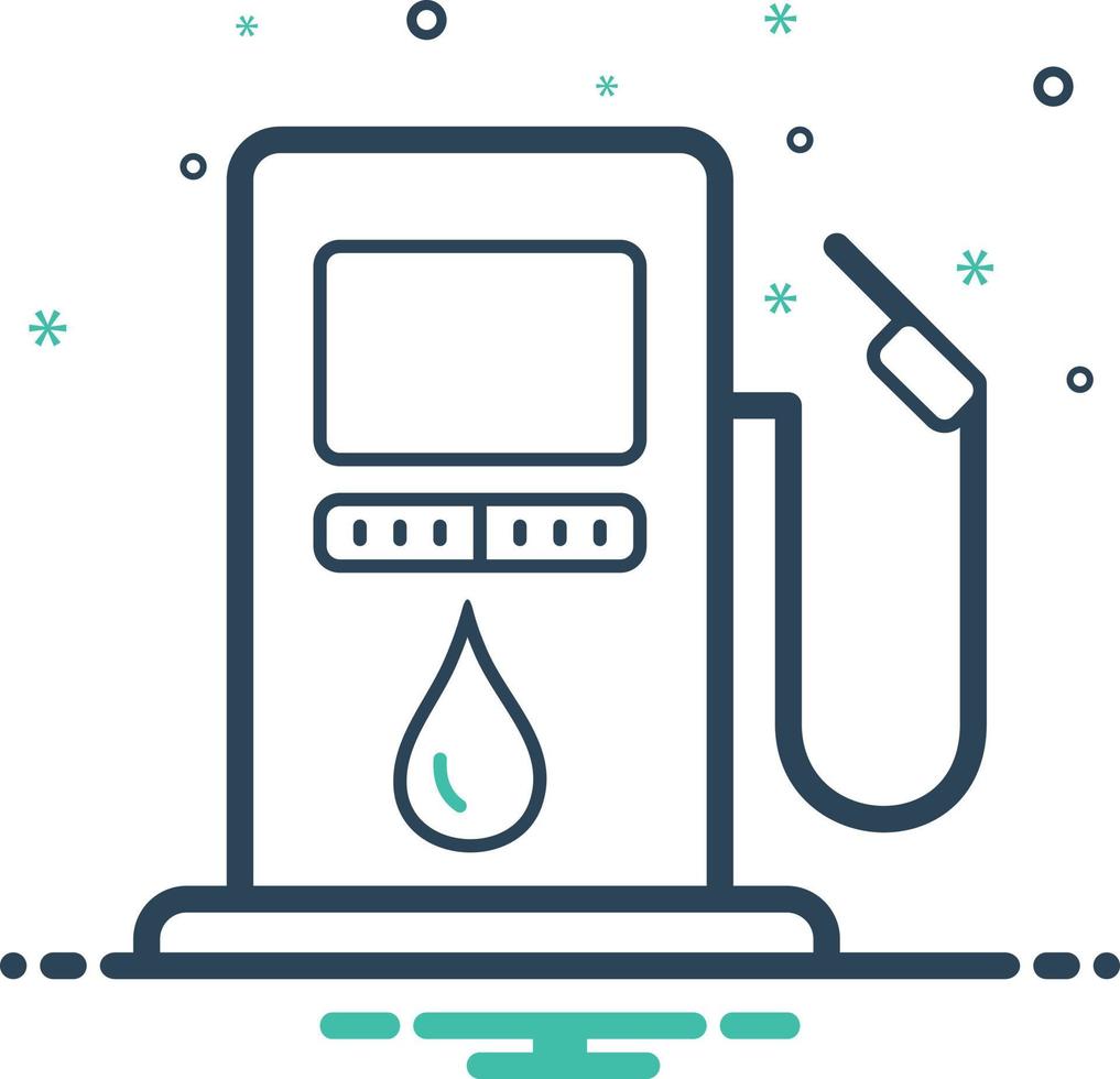 icône de mélange pour le carburant vecteur