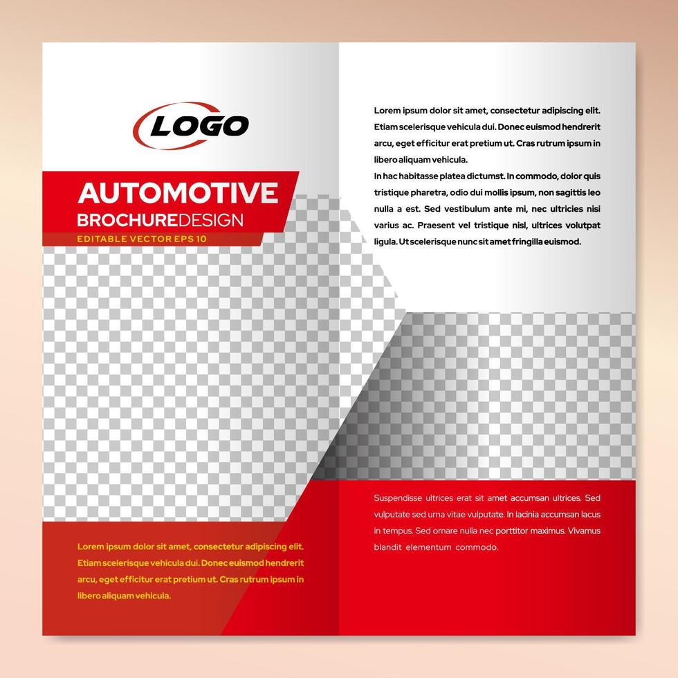 modèle de conception de brochure moderne pour le marketing d'entreprise automobile vecteur