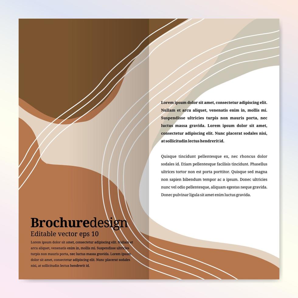 modèle de conception de brochure abstraite pour la beauté et la mode vecteur