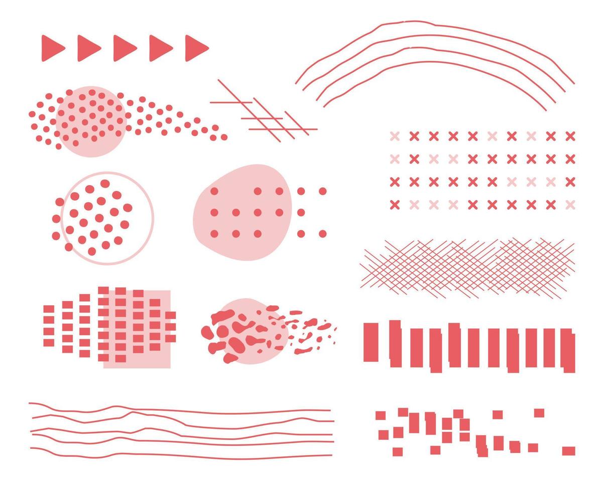 ensemble de conception d'éléments abstraits vecteur