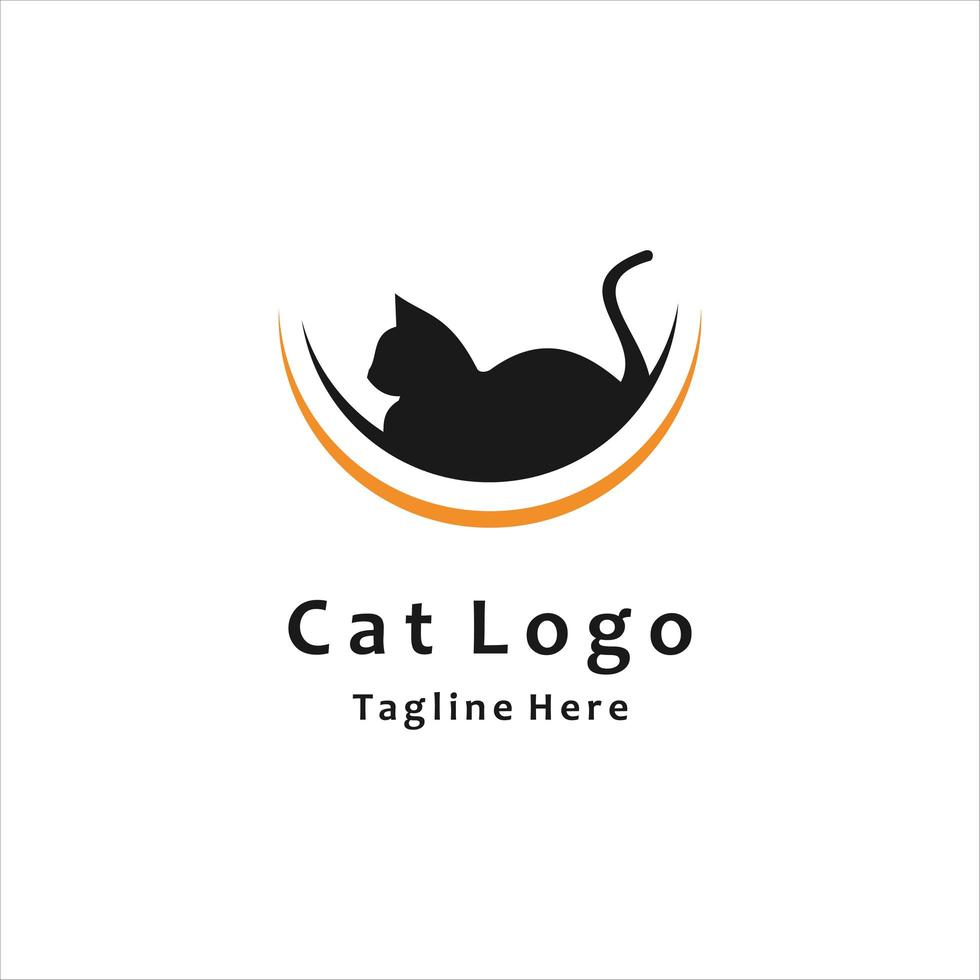 chat, logo, modèle, conception, vecteur, icône, illustration vecteur