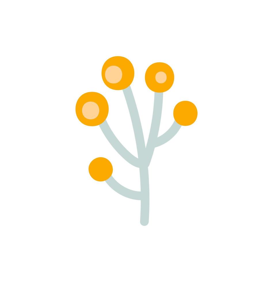 fleur de vecteur stylisé dessiné à la main. élément d'art illustration printemps scandinave. image florale d'été décorative pour la carte de voeux ou une affiche de la Saint-Valentin, bannière de bébé de vacances