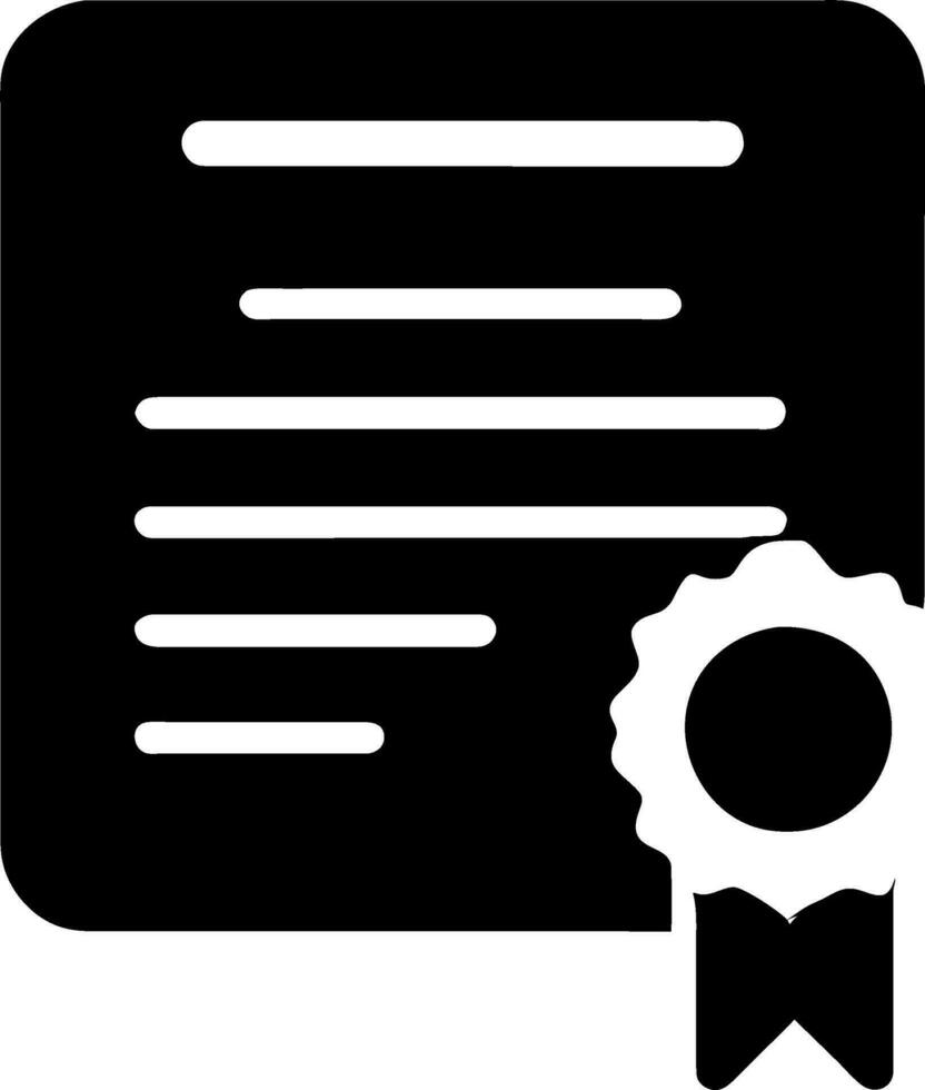 certificat icône vecteur illustration