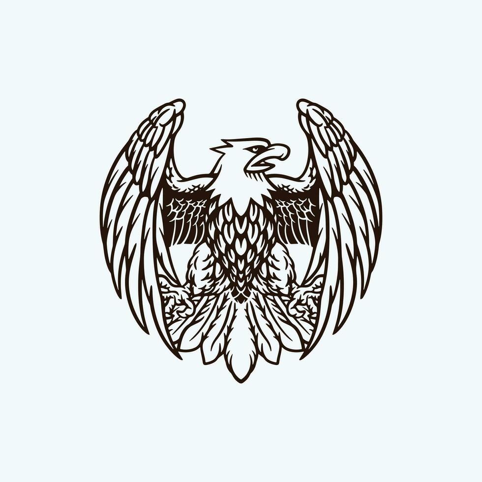 vecteur Aigle modèle conception logo