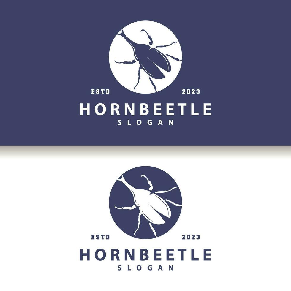 scarabée logo conception Facile silhouette insecte animal illustration modèle vecteur