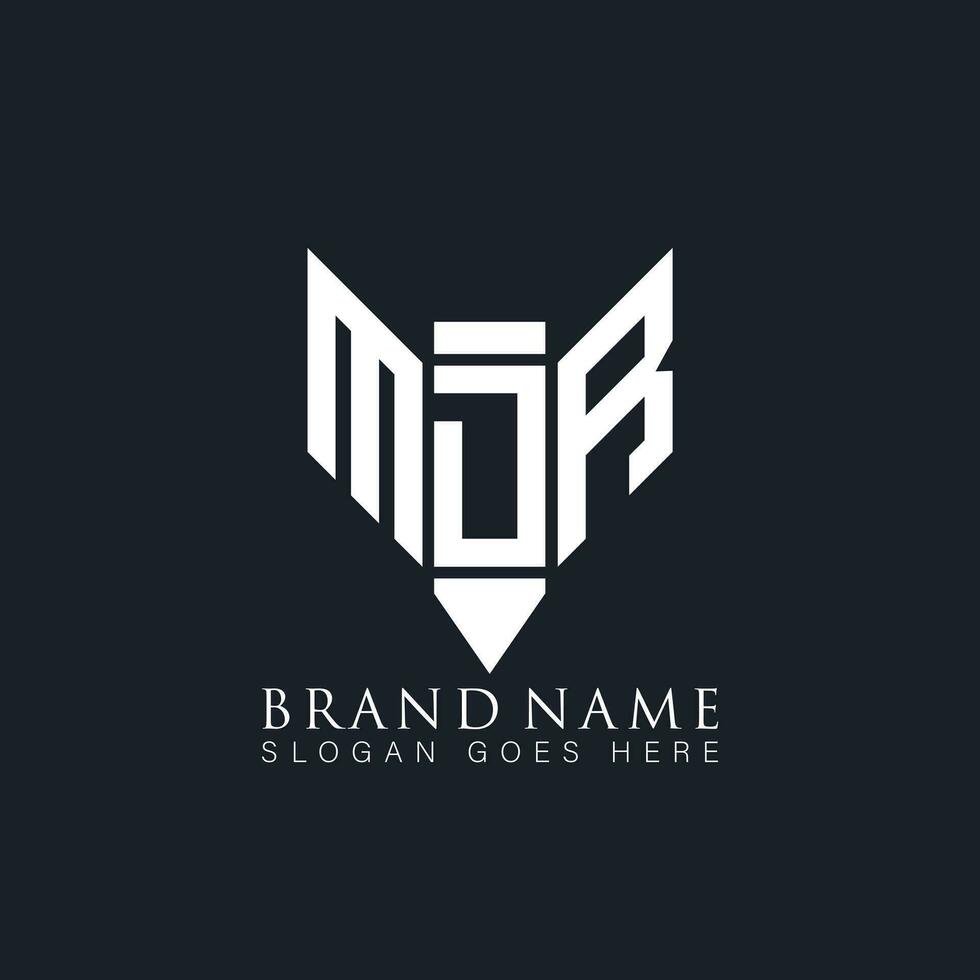 mdr abstrait lettre logo. mdr Créatif monogramme initiales lettre logo concept. mdr unique moderne plat abstrait vecteur lettre logo conception.