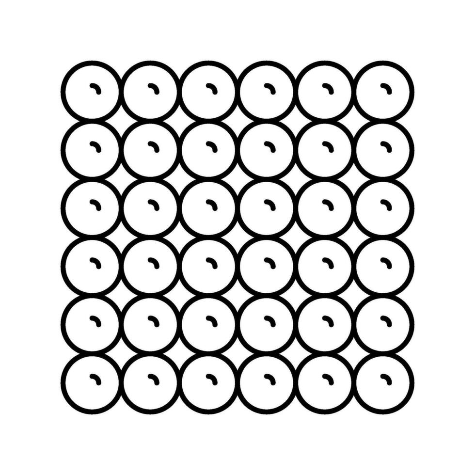 magnétique des balles agiter jouet ligne icône vecteur illustration