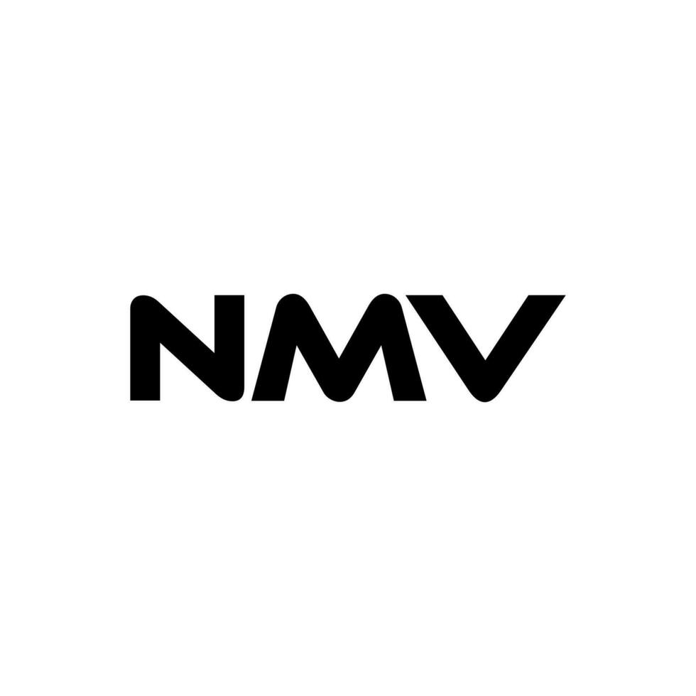 nmv lettre logo conception, inspiration pour une unique identité. moderne élégance et Créatif conception. filigrane votre Succès avec le frappant cette logo. vecteur