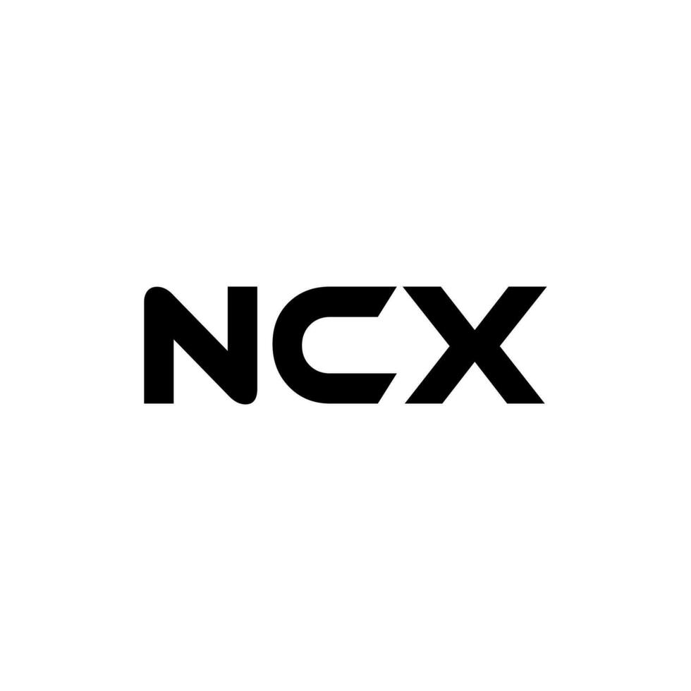 ncx lettre logo conception, inspiration pour une unique identité. moderne élégance et Créatif conception. filigrane votre Succès avec le frappant cette logo. vecteur