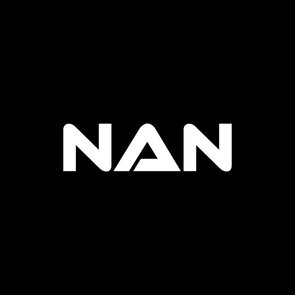 nan lettre logo conception, inspiration pour une unique identité. moderne élégance et Créatif conception. filigrane votre Succès avec le frappant cette logo. vecteur