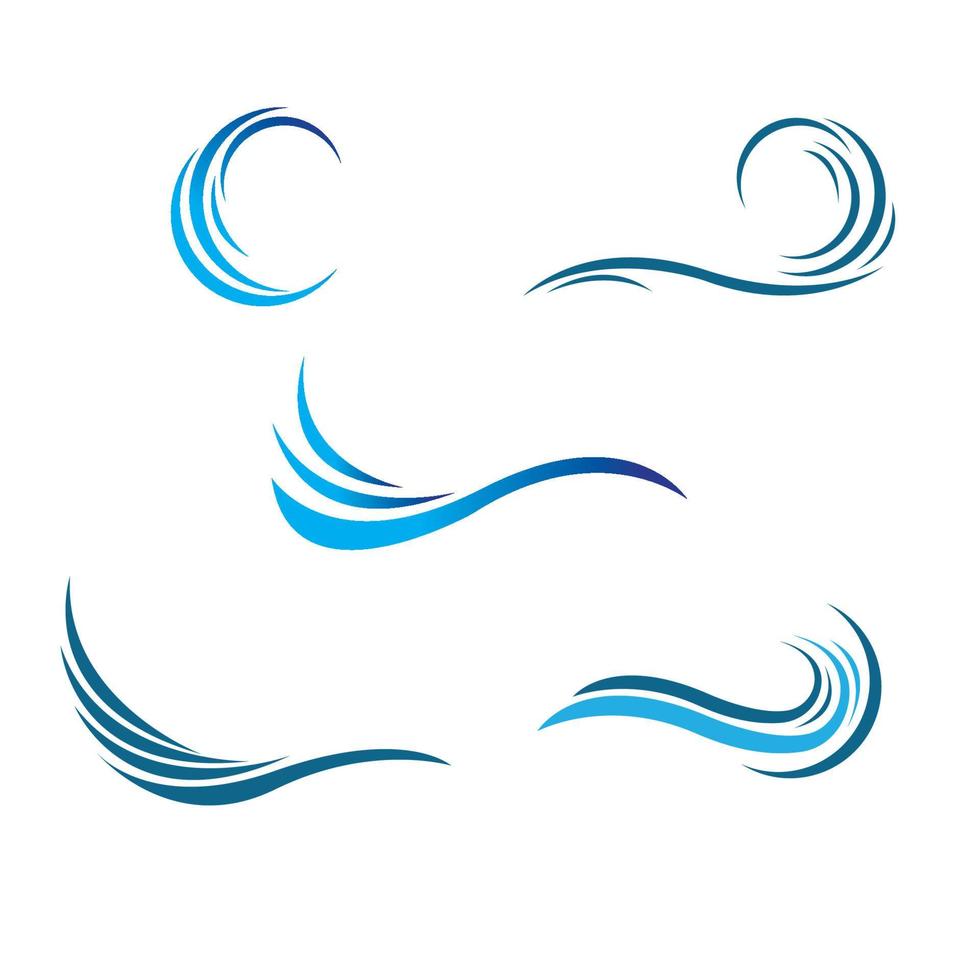 logo de l'eau de vague vecteur