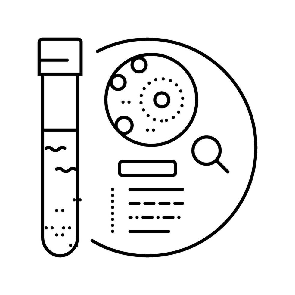 pompage tests hydrogéologue ligne icône vecteur illustration