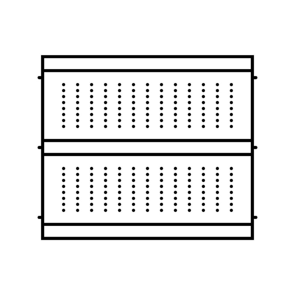 planche à pain prototypage électronique ligne icône vecteur illustration