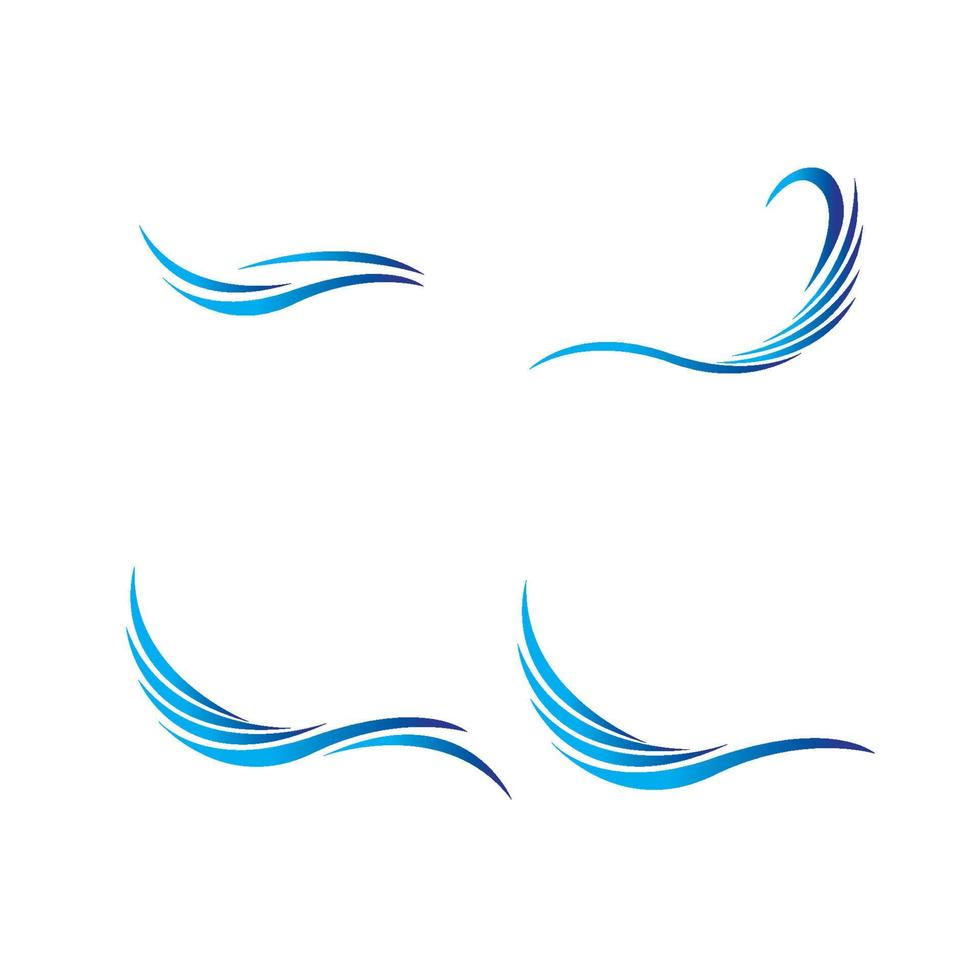 logo de l'eau de vague vecteur