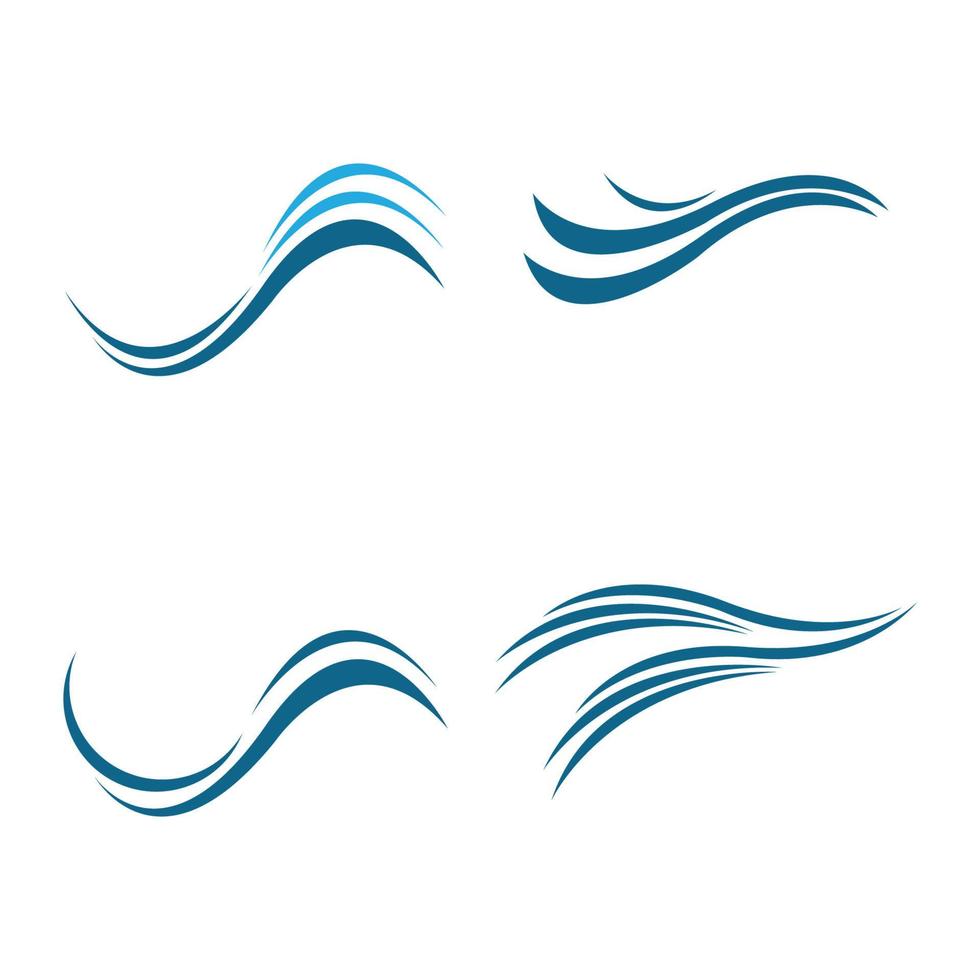 logo de l'eau de vague vecteur