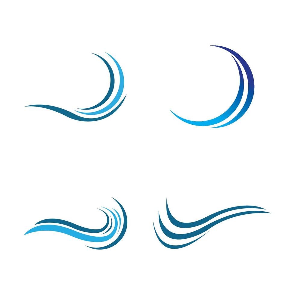 logo de l'eau de vague vecteur