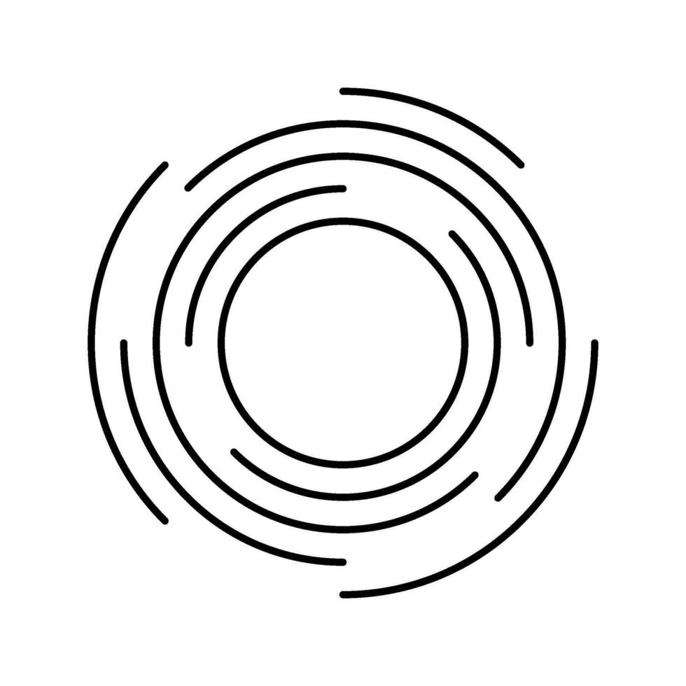 Soleil chaud été lumière du soleil ligne icône vecteur illustration