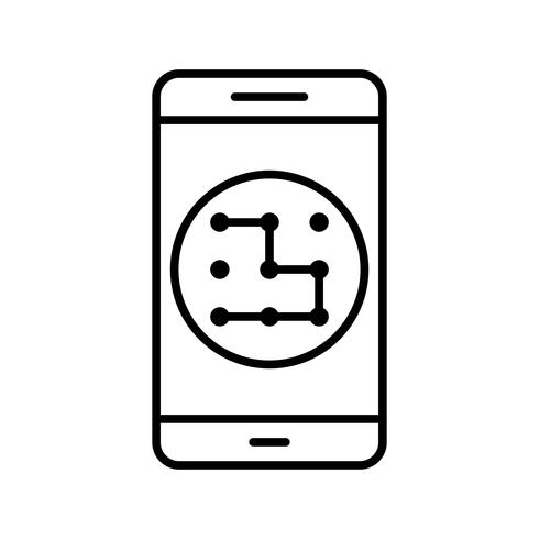 Modèle Mobile Application Vector Icon