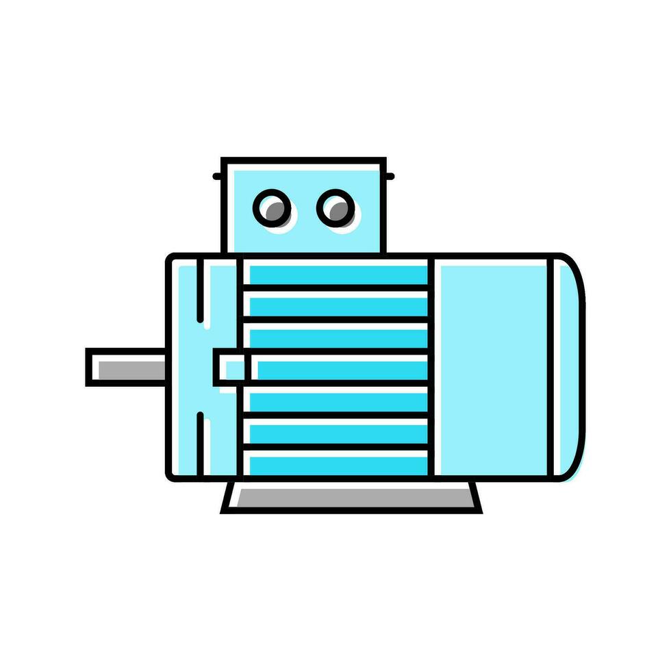 électrique moteur électrique ingénieur Couleur icône vecteur illustration