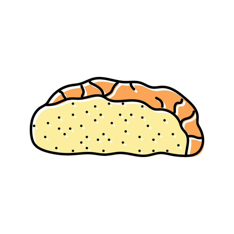 amande Biscotti nourriture casse-croûte Couleur icône vecteur illustration