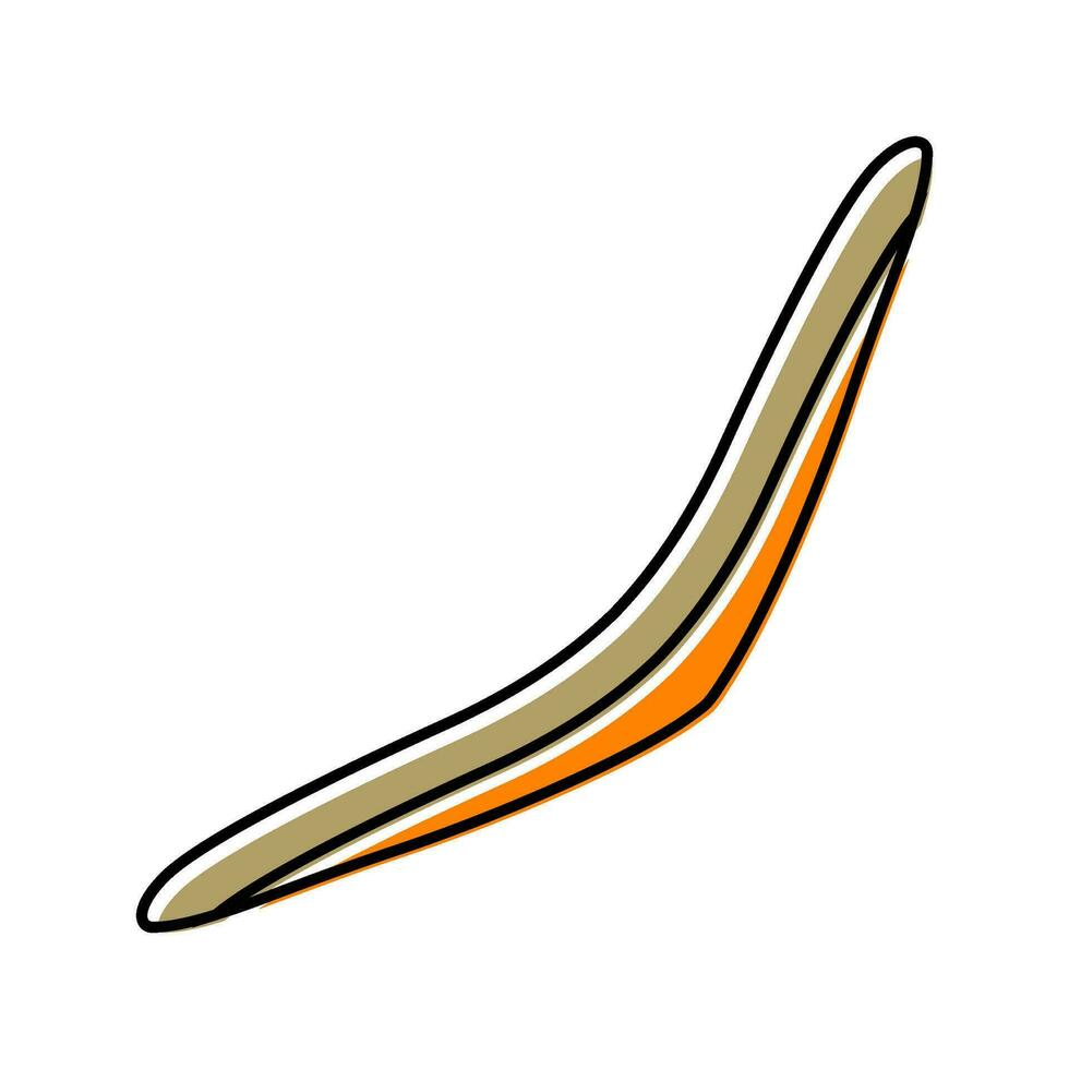 boomerang arme militaire Couleur icône vecteur illustration