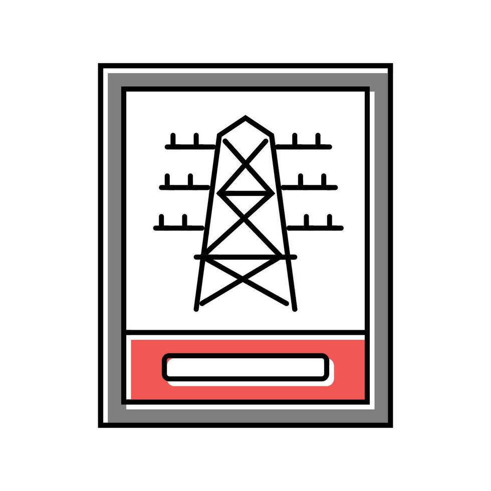 hidh électricité Couleur icône vecteur illustration