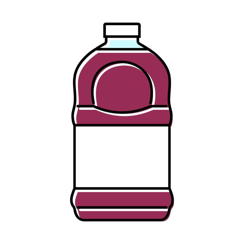 recycler jus Plastique bouteille Couleur icône vecteur illustration
