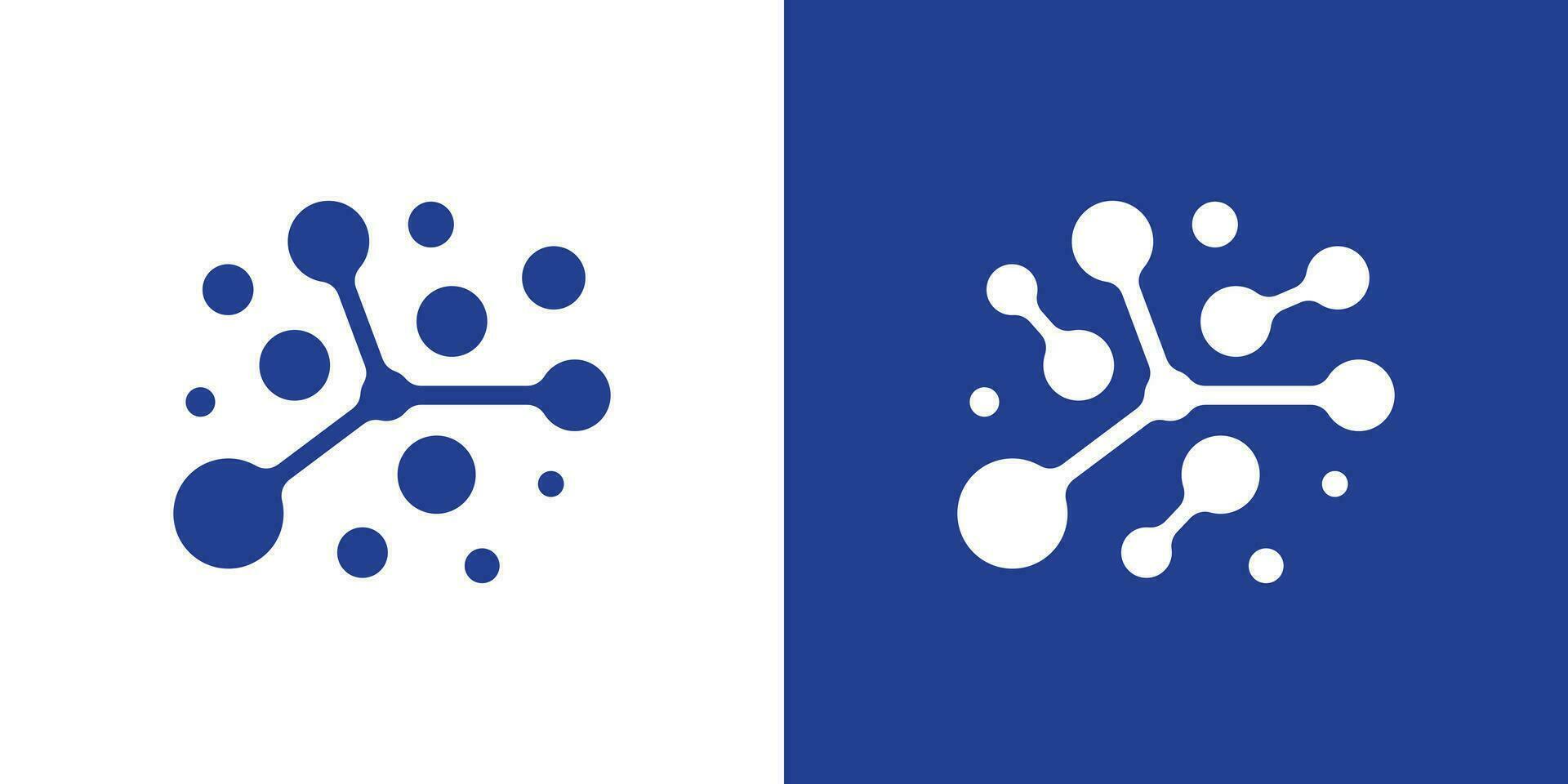 logo conception lien icône vecteur molécule inspiration