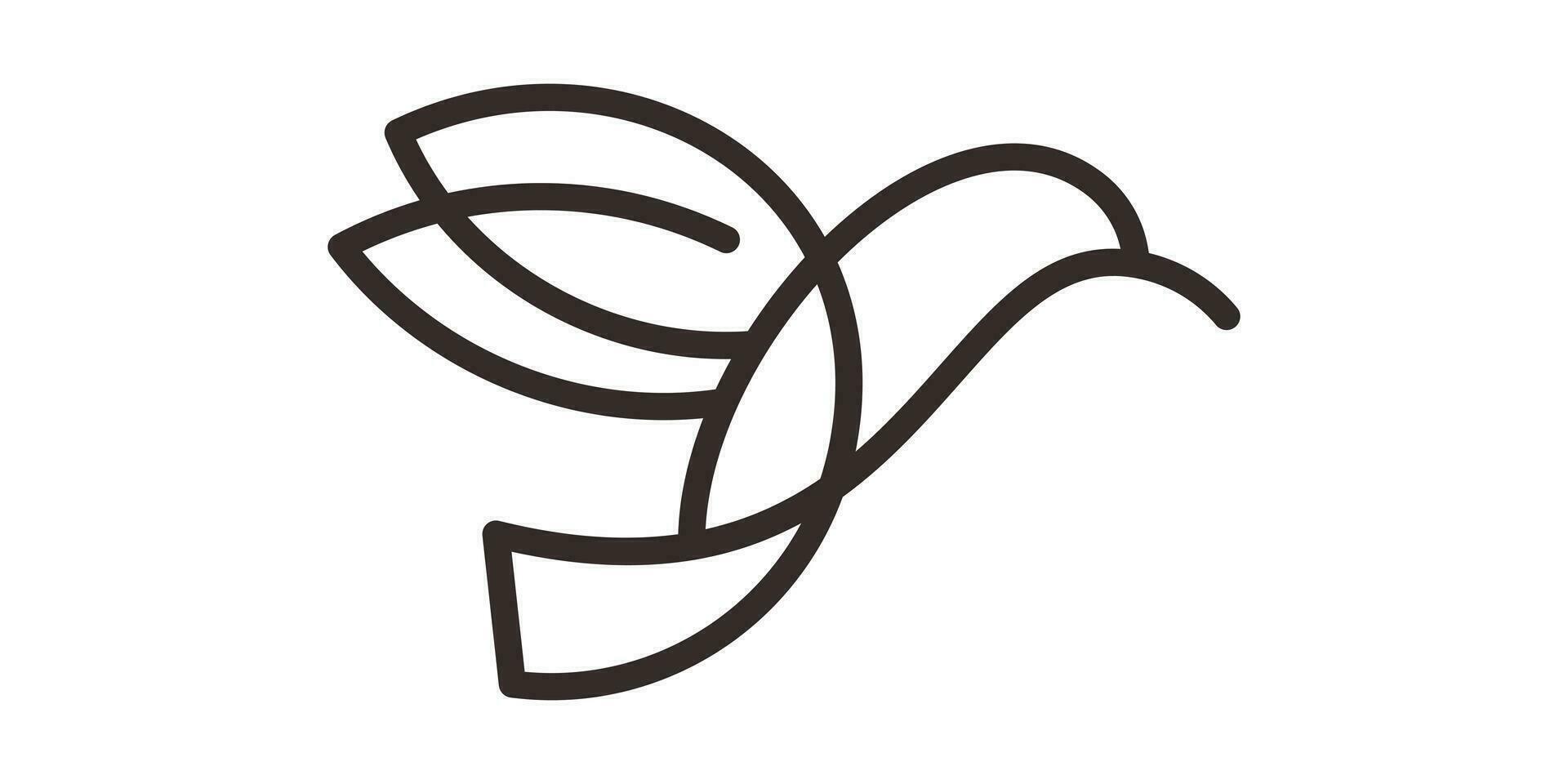 logo conception oiseau ,doubler icône vecteur illustration