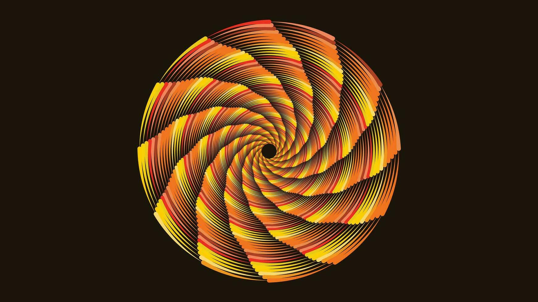 abstrait spirale Facile Créatif rond symbole style Contexte. vecteur