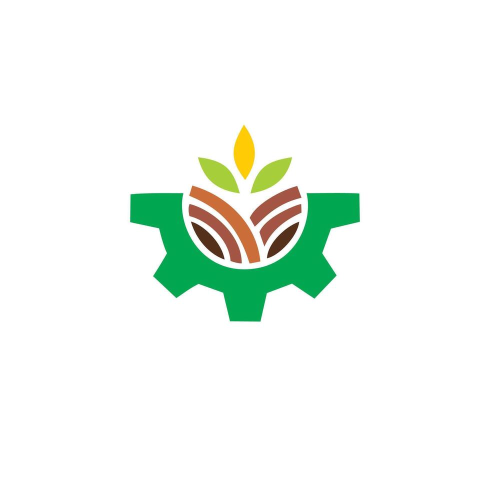 agriculture logo modèle adapté pour entreprises et produit des noms. cette élégant logo conception pourrait être utilisé pour différent fins pour une entreprise, vecteur