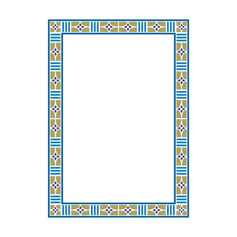 abstrait Cadre avec ancien ornement vecteur