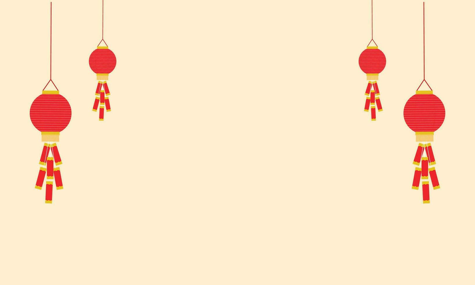 vecteur pendaison chinois lanterne Jaune Contexte conception