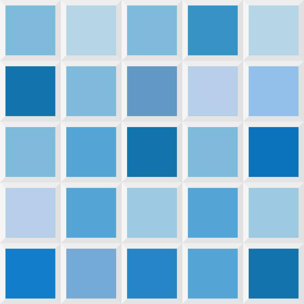 océan, bleu couleur, Couleur nuances, sans couture modèle, tuile palette Couleur conception schème, décoratif tuile, conception élément vecteur