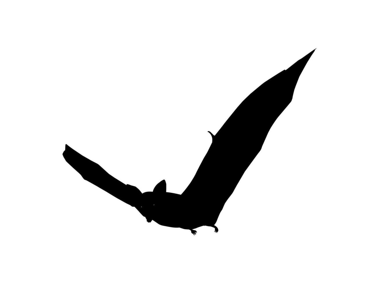 silhouette de le en volant Renard ou chauve souris pour art illustration, icône, symbole, pictogramme, logo, site Internet, ou graphique conception élément. vecteur illustration